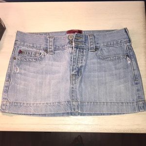 Hollister jean skirt